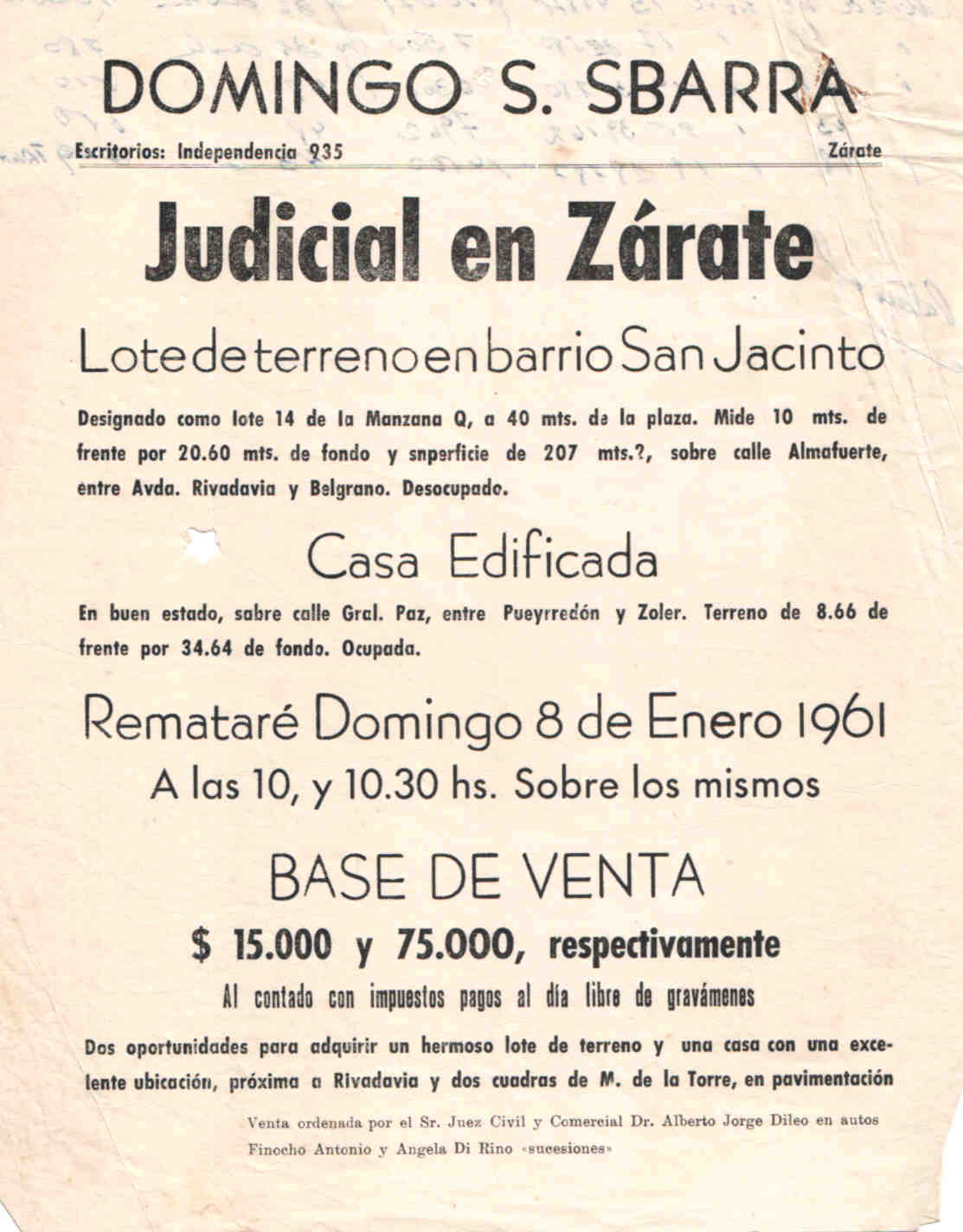 Sbarra Inmobiliaria - Propiedades en Zona Norte