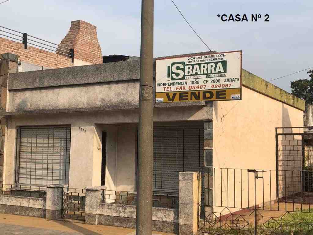 Casas en Venta en Zárate (ALBERTI 1080) AMPLIO TERRENO C/2 CASAS